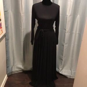 Black maxi dress